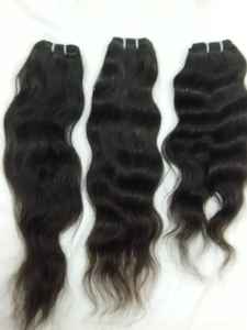 Extensiones de Cabello Humano 100% Naturales, Color Negro, Ondulado Profundo, Cabello Virgen de un Solo Donante, Fabricantes Indios - Product Image 2