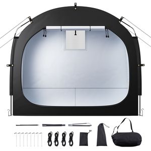 Tente de rangement pour vélos d'extérieur spacieuse pour 1-2 vélos, imperméable, avec installation facile et fenêtre ventilée, tente BC - Product Image 1