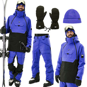 Ensemble de ski Montecc 2026 isolé, imperméable 10 000 mm, en polyester/nylon, comprenant vestes, pantalons, moufles, bonnets et salopettes pour le snowboard - Product Image 3
