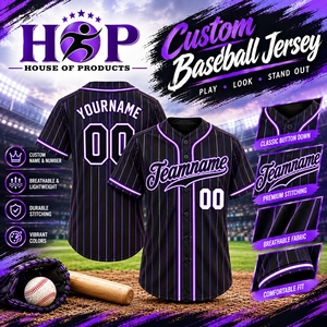 Fabricant professionnel de maillots de baseball, uniformes d'équipe personnalisés, vente en gros, maillots de sport pour hommes à séchage rapide et maillots de softball - Product Image 1