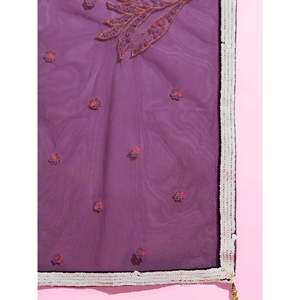 Dazzling Wine <b>Sequin</b> Net Engagement Lehenga Choli for Women - Product Image 1