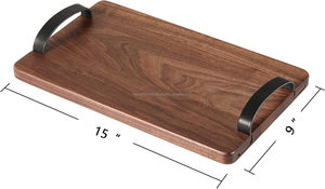 Plateau en bois écologique fabriqué à la main par un fournisseur indien pour servir des collations, des boissons et un présentoir décoratif Approvisionnement mondial en provenance d'Inde - Product Image 4