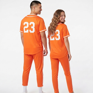 Uniforme de Béisbol de Fabricación Propia, Conjunto de Camiseta de Manga Corta y Pantalones con Número 23, Uniforme Deportivo Unisex con Botones - Product Image 2