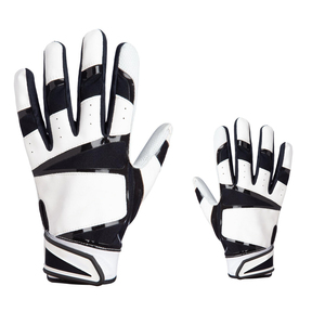 Adult Custom Black White Right-handed Catcher Baseball Batting Gloves Premium Cowhide Leather Pakistan High Quality Customized - Product Image 4