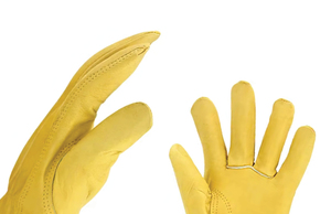 Guantes de Trabajo de Cuero Antideslizantes para Hombre y Mujer, Olson Deepak, 100% Cuero Vacuno de Grano Completo - Product Image 2