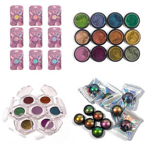 Paleta de Sombras de Ojos con Cambio de Color Camaleón, Alta Pigmentación, Brillo Metálico, Polvo Brillante Multichrome, Maquillaje de Ojos Cruelty Free - Product Image 1