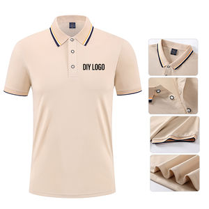 Nouveaux t-shirts polo de haute qualité à prix compétitif, tissu en soie, polyester, t-shirts pour hommes avec logo personnalisé - Product Image 3