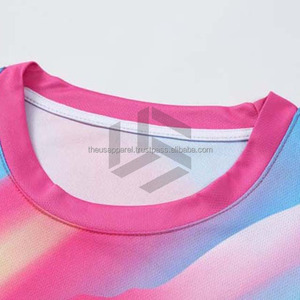 Servicio OEM de Poliéster y Spandex, Diseño de Camiseta Deportiva de Manga Corta con Cuello Redondo, Jersey de Fútbol de Alta Calidad para Adultos, Nueva Llegada - Product Image 3