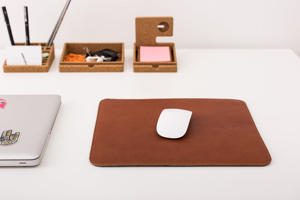 Luxury Real Leather Mousepad Anti Skid Base Large Personalized <b>Writing</b> <b>Pad</b> For Executive Office Decor LMP-0015 - Product Image 2