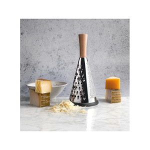 Grattugia Conica in Acciaio Inossidabile con Manico in Legno, Utensile per Grattugiare Formaggio - Product Image 2
