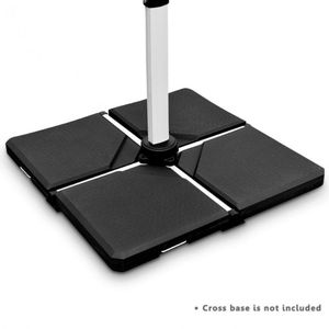 Patio Garden Outdoor Pool <b>Square</b> Market <b>Combined</b> Umbrella Base 4 Pieces 238 Lbs Durable Patio Umbrellas & Bases - Product Image 3