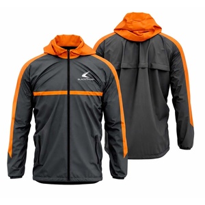Chaqueta Cortavientos de Invierno para Hombre, Personalizada al por Mayor, Impermeable, con Capucha, de Tejido Softshell, con Logotipo Frontal, Transpirable y de Secado Rápido - Product Image 5