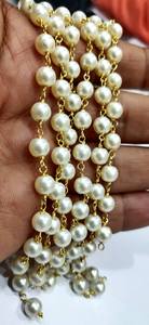 Cuentas Redondas Lisas de Imitación de Perla de 6 mm, Cadena de Rosario para Hacer Joyas, Venta al por Mayor por Pie - Product Image 6