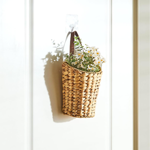 Cestas Colgantes de Jacinto de Agua Tejidas al por Mayor, Macetas Boho y Soportes Decorativos para Flores de Interior Hechos en Vietnam - Product Image 1