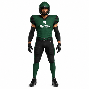 Uniforme de Fútbol Americano Transpirable y Acolchado de Poliéster/Algodón para Hombre/Mujer, Uso en Verano, Incluye Pantalones y Jersey Personalizados para la Escuela - Product Image 4