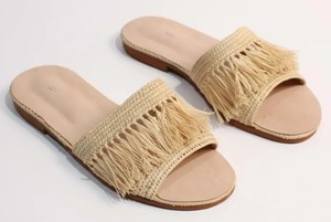 Sandales compensées en raphia faites à la main : Chaussures d'été marocaines, mocassins en raphia faits à la main pour hommes - Chaussures de mariage pour hommes - Product Image 3