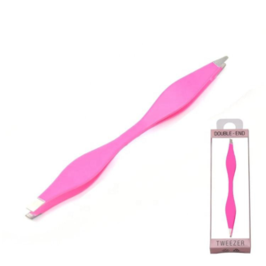 Professional Custom Stainless Steel Double Ended Eyebrow Tweezers Custom Logo Powder Coated <b>Precision</b> Beauty <b>Tool</b> OEM - Product Image 1