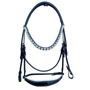 Premium Quality Full Rolled Leather Horse Bridle With Cow Softy Leather Padding With Cutsomize U-Shape Browband horse equipment - Product Image 5