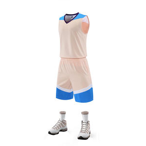 Tenues de basket-ball personnalisées avec impression par sublimation, tissu léger, ensemble pour équipe - Product Image 1