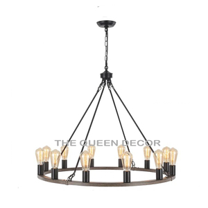 Industrial Style Copper Finished Iron Metal Irregular Shape Chandeliers Lamp Home And Bedroom Indoor <b>Art</b> Lighting Decor - Product Image 2