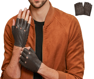 Fabricante de guantes de cuero OEM, guantes de cuero con logotipo personalizado al por mayor, guantes de cuero para mujer, guantes de cabretta directamente de fábrica - Product Image 5