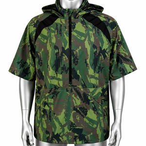 Women's Waterproof Spandex/Polyester Short Sleeve Print <b>Rain</b> <b>Poncho</b> with Drawstring Closure - Product Image 1