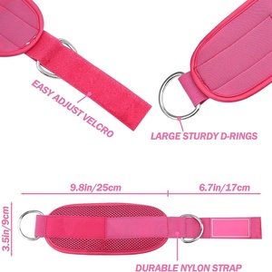 Juego de Correas de Tobillo para Gimnasio, Duraderas y Personalizables con Logotipo, Ajustables para Máquinas de Cable, Ejercicios de Piernas, Abdominales y Glúteos - Product Image 2