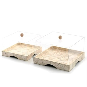 Elegant Handmade Mother Pearl <b>Box</b> Eco-Friendly Luxury Wedding Romantic Gift Keepsake Jewelry Storage SS CRAFT Floral Household - Product Image 1