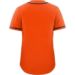 Camiseta de Béisbol Unisex Azul Claro de Manga Corta con Cuello en V, Transpirable, Antibacteriana, con Protección UV, de Malla de Poliéster - Product Image 3