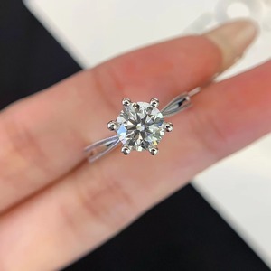 High Quality 925 Sterling Silver <b>Diamond</b> <b>Ring</b> for Party Wear and Fashion Jewelry Available for Competitive Price from India - Product Image 1
