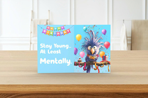 Creative Birthday Graduation Card Parrot Design Digital Print <b>Gloss</b> Lamination Rectangle <b>Paper</b> Gift Card Vibration Music 3D - Product Image 1