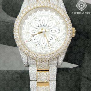 Charm_Jewells Luxury Stainless Steel <b>Watch</b> Round Case 38mm Analog Quartz Sapphire Crystal Hollow Out Design Women Fashion - Product Image 1