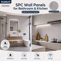 Panneau mural SPC en ardoise, panneau composite pierre-plastique de luxe, imperméable, pour salle de bain, entrepôt, salle d'exposition, mur de fond