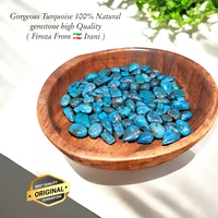 Großhandel 100% Natürliche Türkis-Edelsteine Geschnitzte Ovale Feng Shui Getrommelte Iranische Firoza Halbedelstein Handgefertigte Figur
