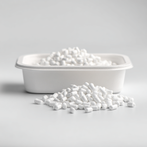 Composé de feuilles de mousse PLA PBAT 100% biodégradable et compostable, haute rigidité, qualité extrusion, pour emballage alimentaire et thermoformage - Product Image 1