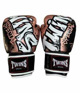 Guantes de Boxeo de Piel Azul Personalizados de Alta Calidad, con Cierre de Velcro Ajustable, para Kick Boxing y Artes Marciales - Product Image 4