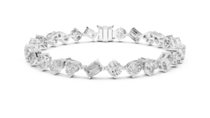 CVD <b>Ladies</b> bracelet in Rose Yellow <b>White</b> Gold 925 Sterling Silver Elegant Diamond bracelet for Upscale Retail - Product Image 3