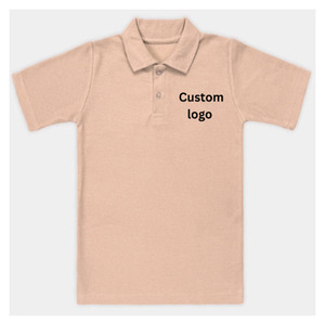 Men <b>polo</b> Solid for Shirt Knitted Short Sleeve Breathable Fabric Design Button Regular Fit Polyester/Cotton Custom Logo printing - Product Image 2