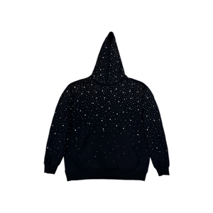 Sweat à capuche pour homme orné de strass et de cristaux, style streetwear décontracté, chaud pour l'hiver et le quotidien - Product Image 6