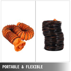 Manguera Flexible de PVC de 12 Pulgadas y 16 Pies para Ventiladores de Extracción, Piezas de Ventilación - Product Image 5
