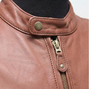 Chaleco de Cuero Vacuno Genuino para Hombre, Chaqueta sin Mangas Casual de Invierno, Prenda Exterior de Moda para Motociclistas, Nuevo - Product Image 4