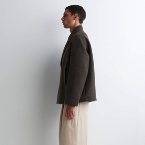 Manteau long en laine pour homme de qualité supérieure, à double boutonnage, épais, à manches longues, élégant, pour l'automne et l'hiver - Product Image 5