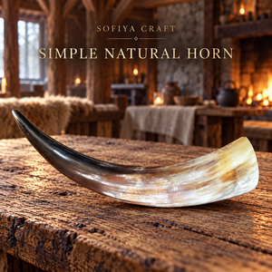 SOFIYA CRAFT Corne à boire en corne de buffle naturelle, toucher réel, polie, faite à la main, style viking, tasse à thé, cadeau de mariage - Product Image 6