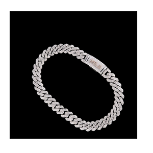 Chaîne cubaine en moissanite de fabrication indienne, collier de bijoux hip-hop serti de pierres pour hommes, disponible au prix direct usine - Product Image 1