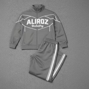 ALIROZ INDUSTRY Survêtement de sport décontracté respirant coupe-vent à imprimé uni séchage rapide pour l'entraînement, la course et le jogging - Product Image 1