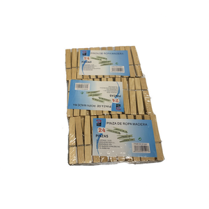 Small Size Wooden Rectangle Clothes <b>Pegs</b> Rustic Style Lacquered Finish Durable 12PCS - Product Image 3