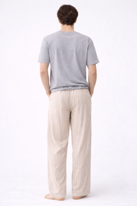 Women Plus Size Breathable Leopard <b>Lace</b> <b>Elastic</b> Waist Wide Leg Pants Casual Loose Fit Drawstring Trousers OEM - Product Image 3