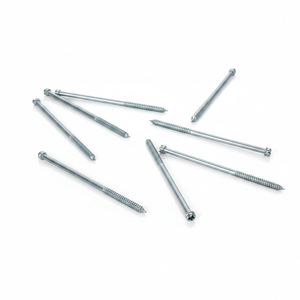 Vis à tête fendue en acier au carbone zingué à double extrémité de qualité industrielle PDC, métriques/pouces, classe 4.8/6.8, pour fixation du bois - Product Image 4