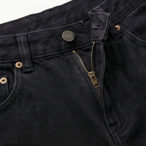 Custom Embroidered <b>Patches</b> Logo Raw Hem Cut Edge Denim <b>Shorts</b> Distressed Streetwear <b>Mens</b> Womens Fashion Clothes _1 - Product Image 4