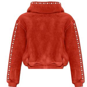 Sweat-shirt à capuche personnalisé pour homme avec strass, en molleton de coton, style streetwear, vente en gros - Product Image 2
